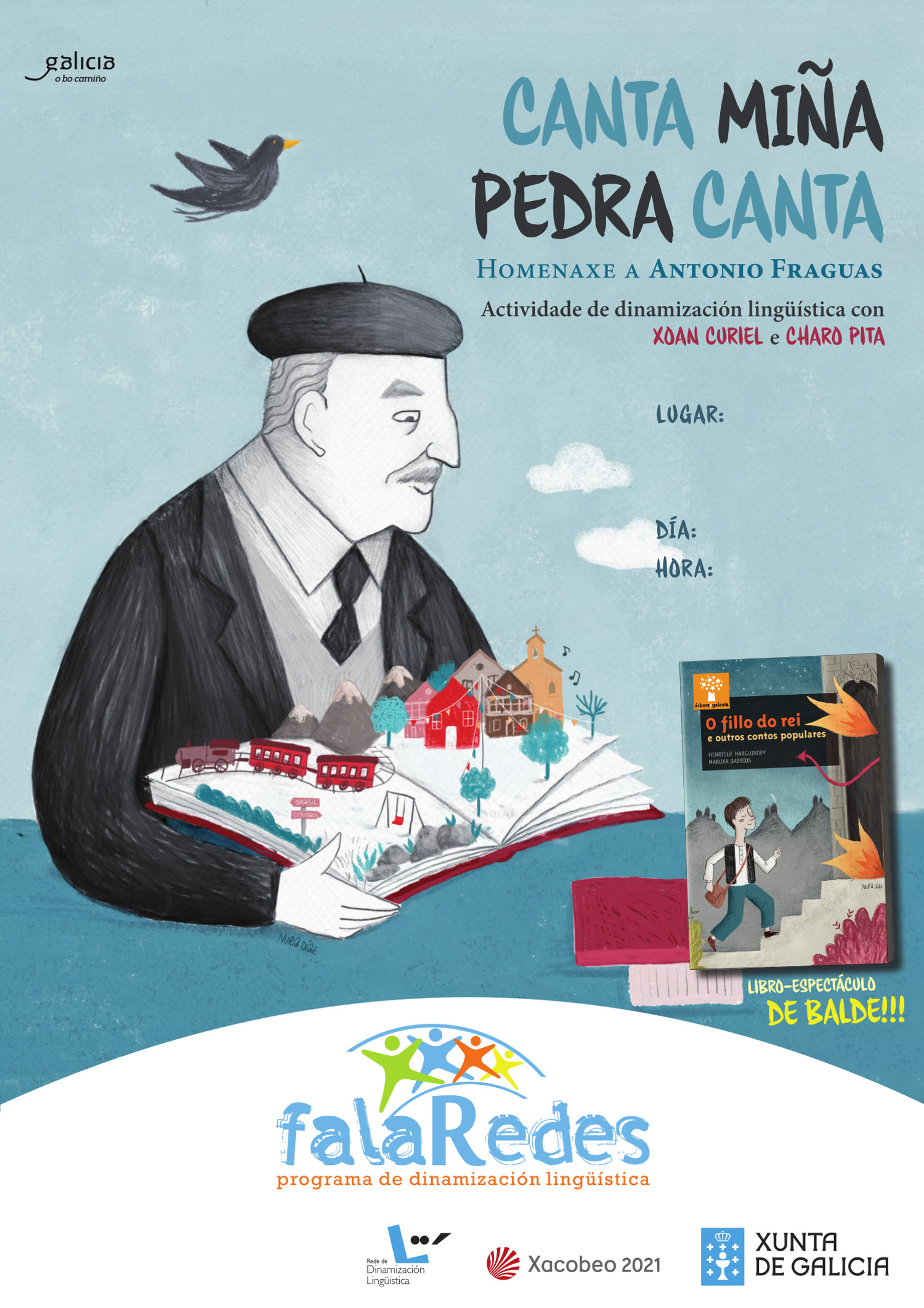 Xoán Curiel e Charo Pita regresan a Ames para homenaxear a Antón Fraguas co espectáculo "Canta miña pedra, canta" Xoán Curiel e Charo Pita regresan a Ames para homenaxear a Antón Fraguas co espectáculo "Canta miña pedra, canta"