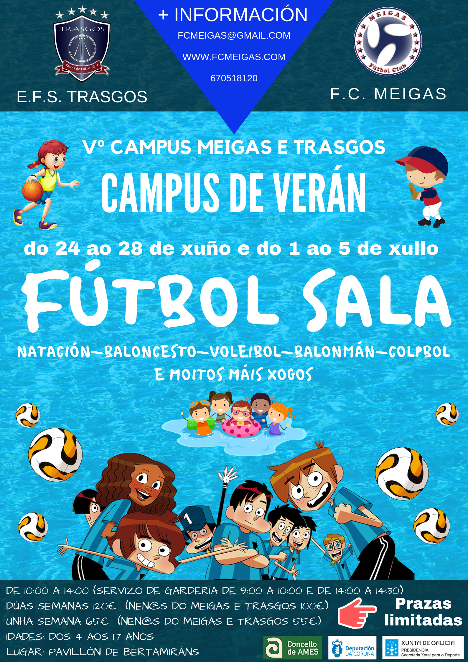 Goza dun verán diferente no campus de fútbol sala “Meigas e Trasgos” Goza dun verán diferente no campus de fútbol sala “Meigas e Trasgos”