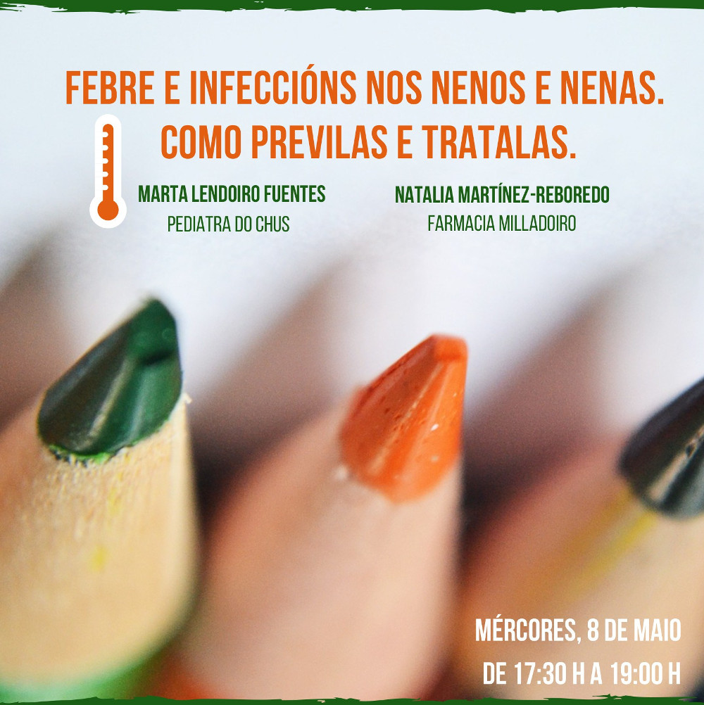 O IES do Milladoiro acolle este mércores unha nova sesión dos Espazos para Reflexionar sobre a febre e as infeccións na infancia O IES do Milladoiro acolle este mércores unha nova sesión dos Espazos para Reflexionar sobre a febre e as infeccións na infancia