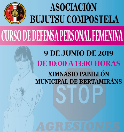 Portada curso defensa persoal Bujutsu Compostela