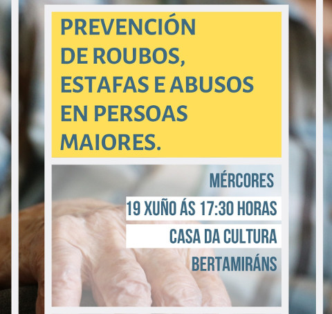 Charla de prevención de roubos e estafas en maiores Charla de prevención de roubos e estafas en maiores