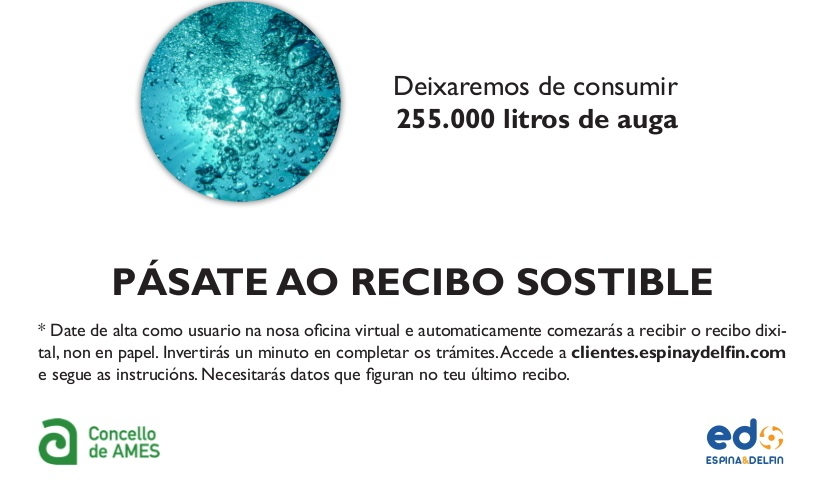 Campaña “Pásate ao recibo sostible” Campaña “Pásate ao recibo sostible”