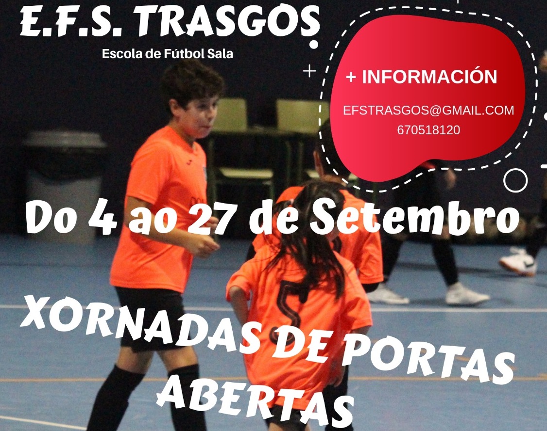Cartel das xornadas de portas abertas das E.F.S. Trasgos