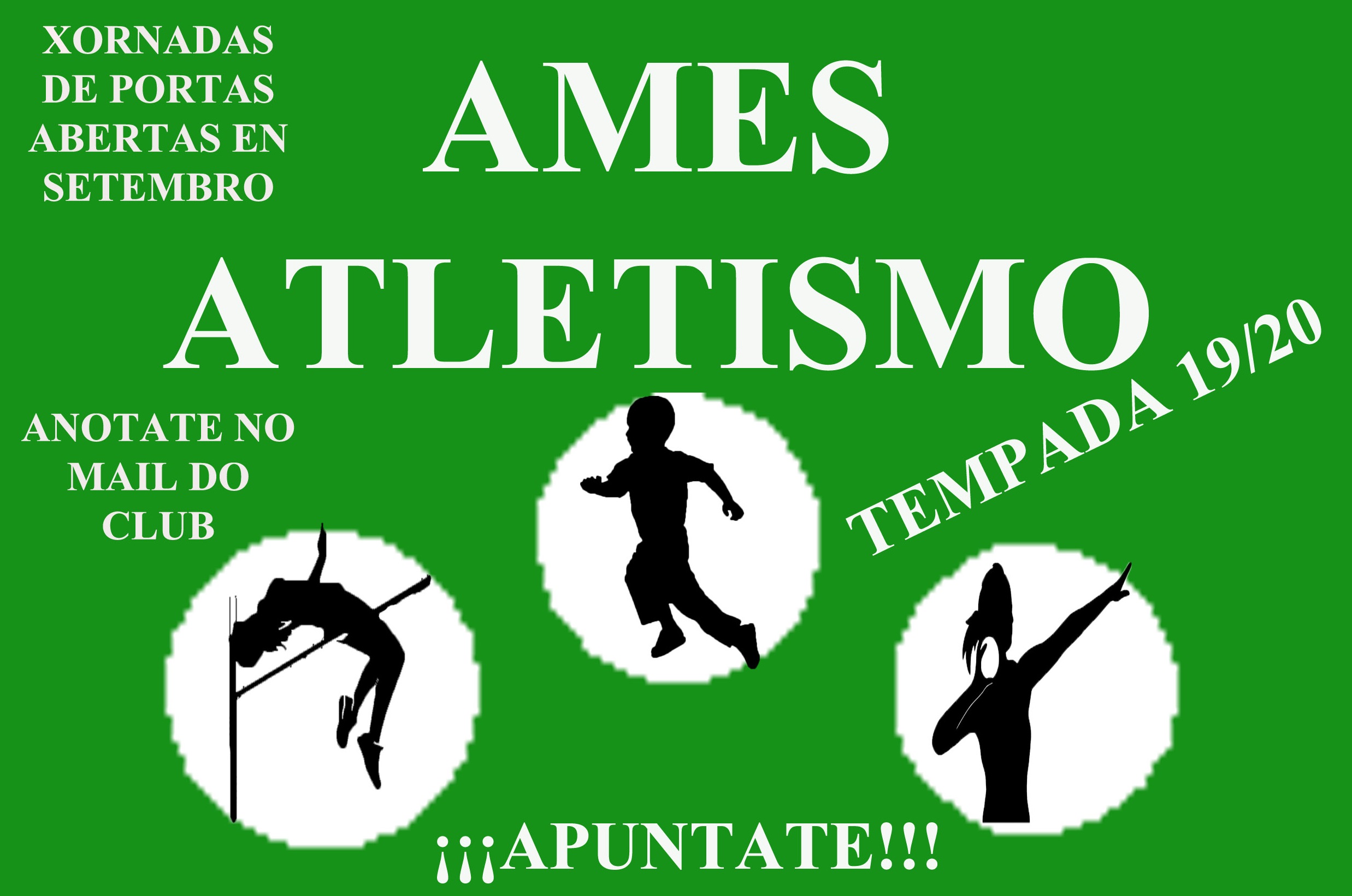 Cartel das xornadas de portas abertas do club Ames Atletismo Cartel das xornadas de portas abertas do club Ames Atletismo