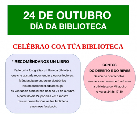 Cartel Día das Bibliotecas