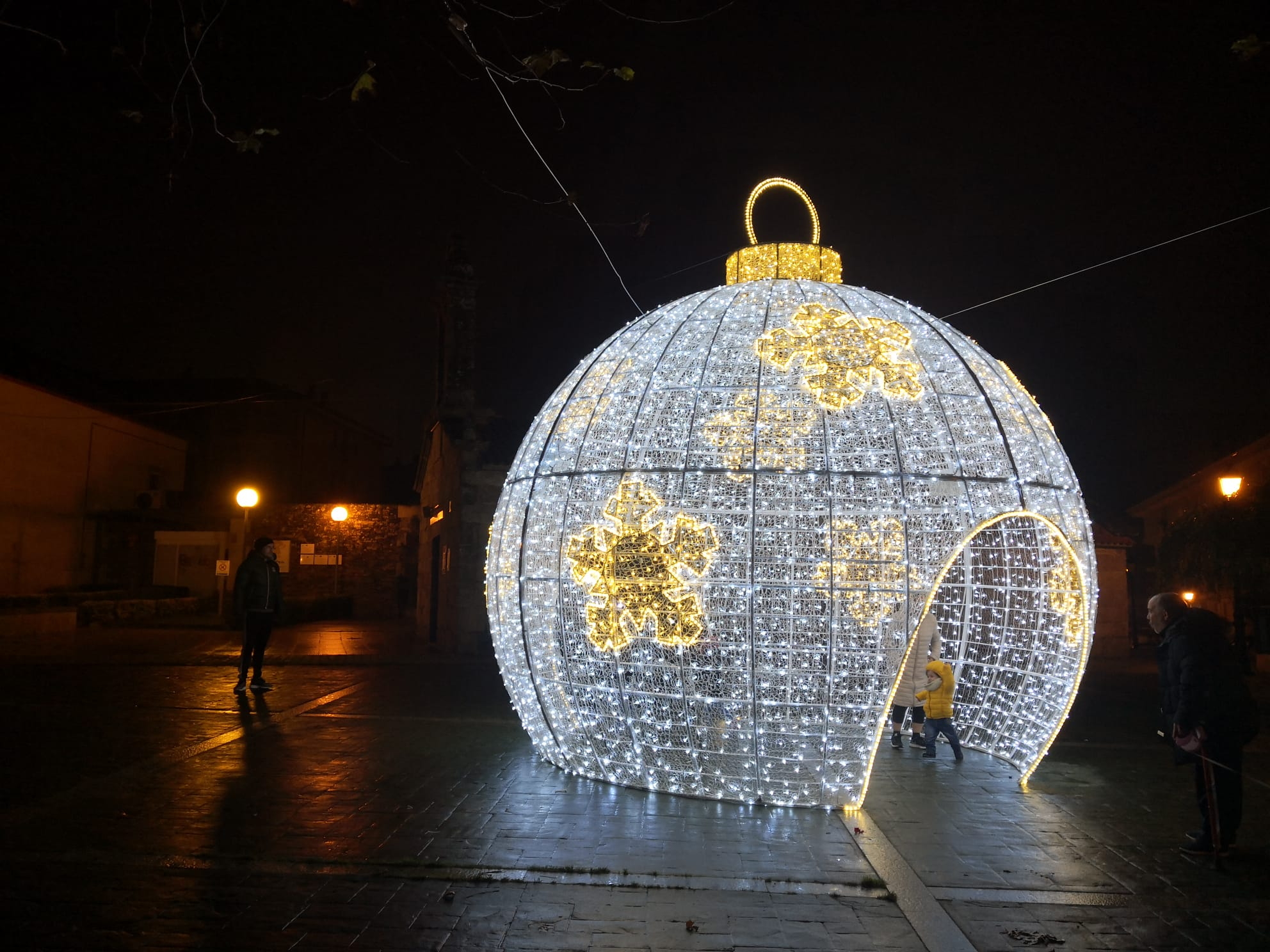 Imaxe do acto de acendido do alumeado de Nadal Imaxe do acto de acendido do alumeado de Nadal