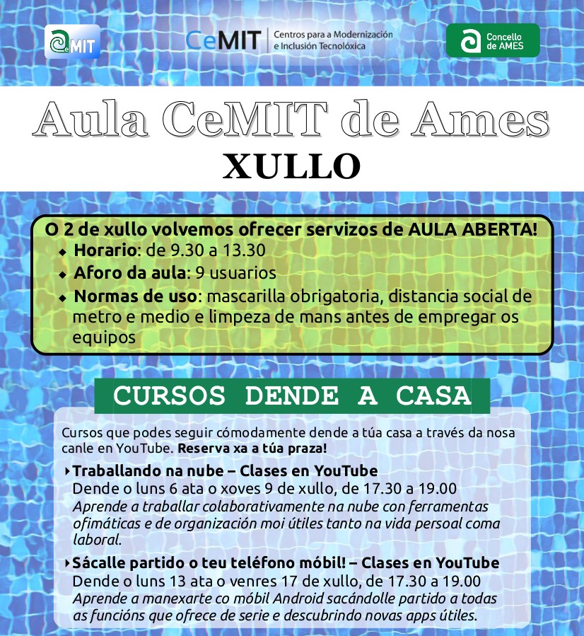 Cartel Aula CeMIT xullo Cartel Aula CeMIT xullo
