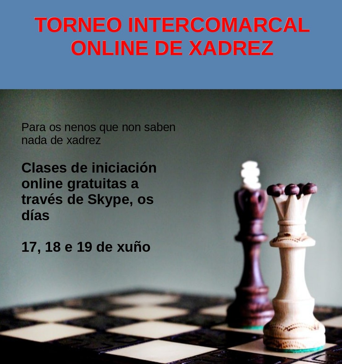 Torneo Intercomarcal de Xadrez online