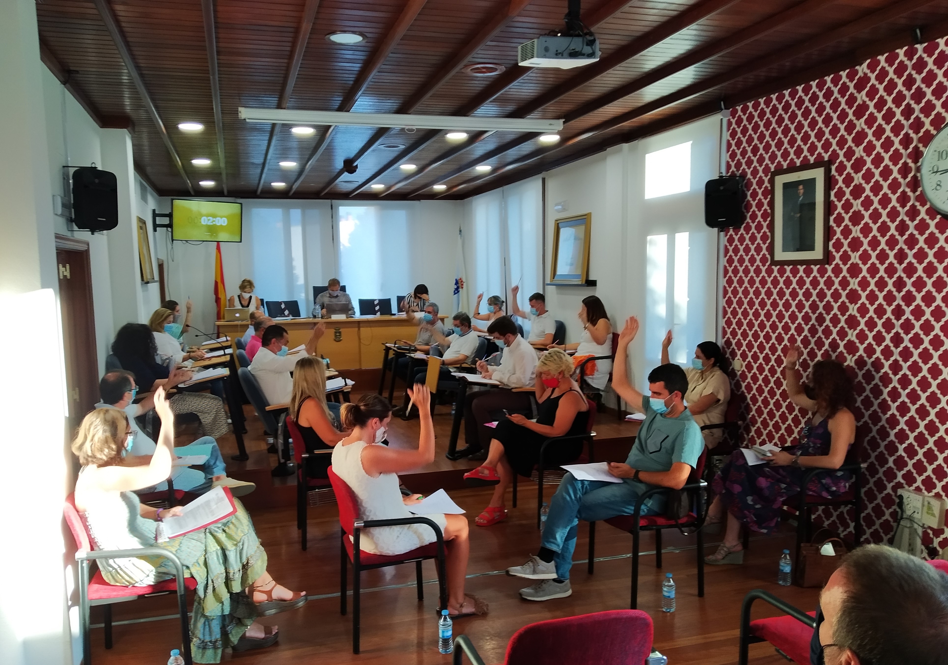 Primeiro pleno presencial desde a crise da Covid19 Primeiro pleno presencial desde a crise da Covid19