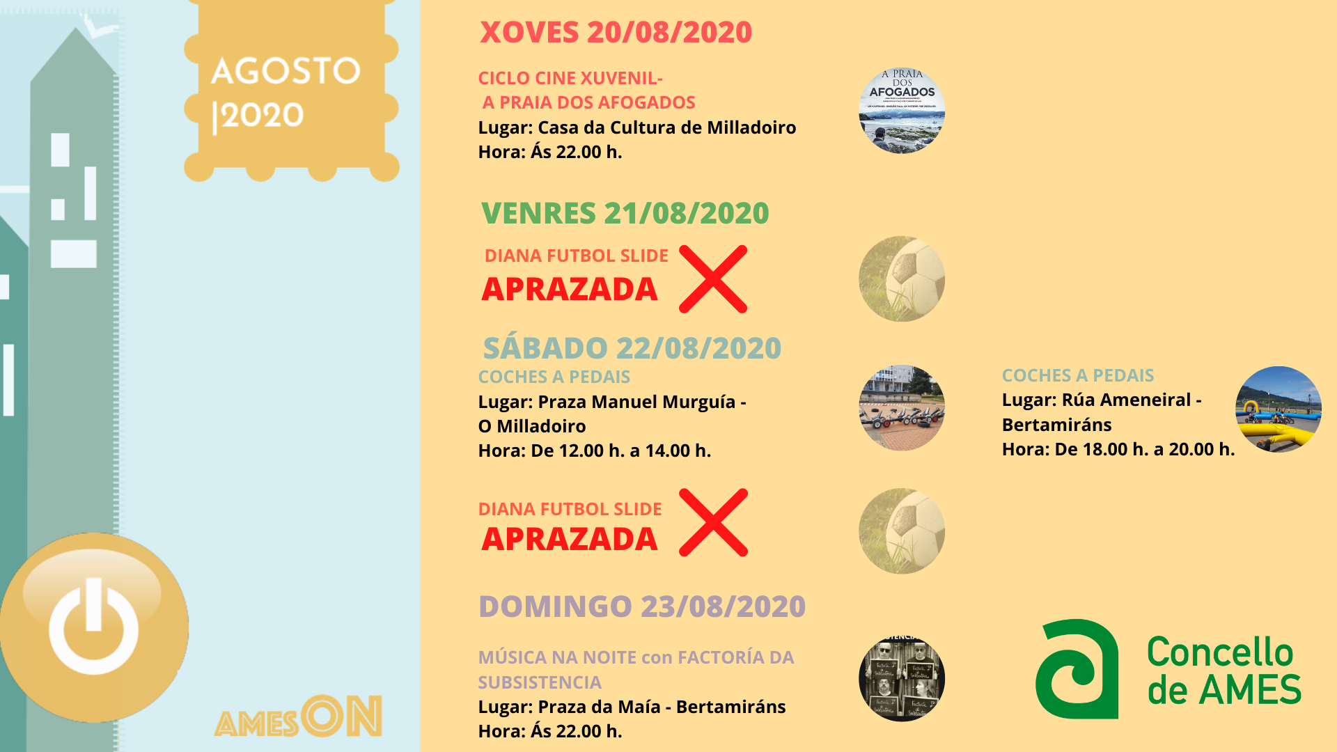 Actividades aprazadas Actividades aprazadas