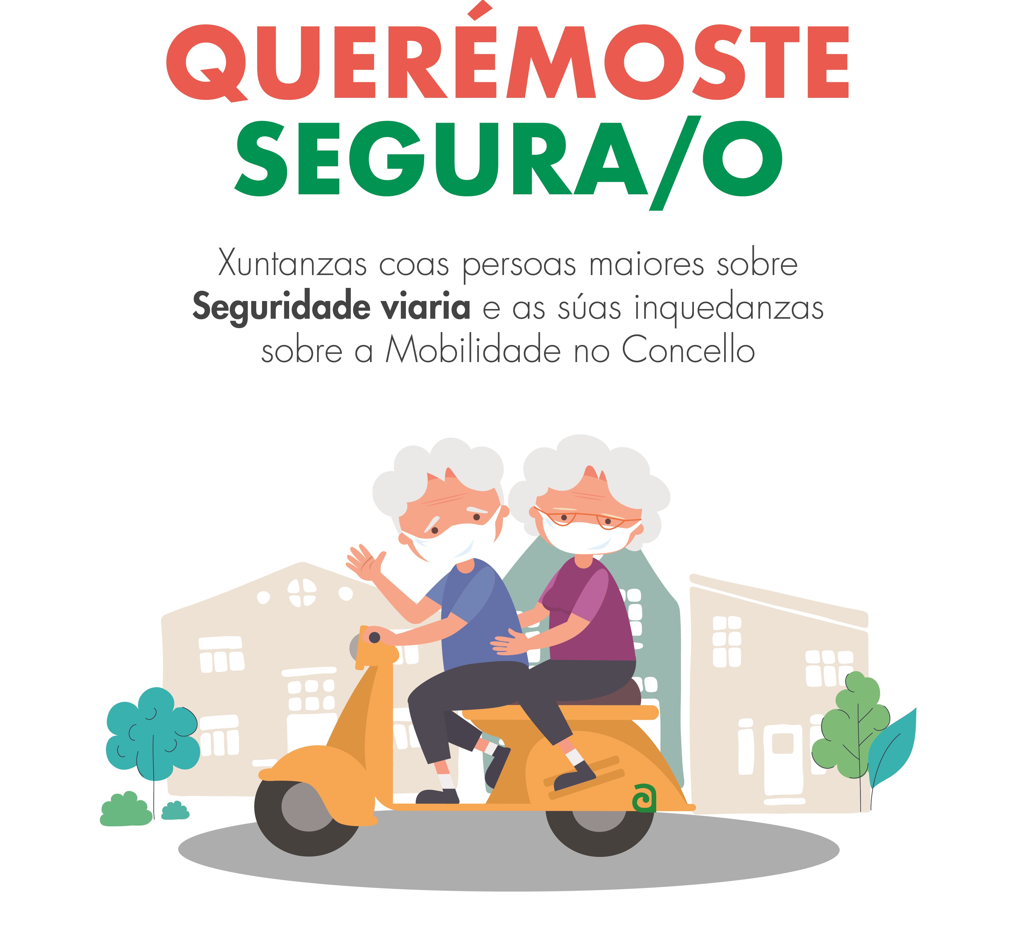 Cartel informativo da charla Querémoste segura/o. Cartel informativo da charla Querémoste segura/o.