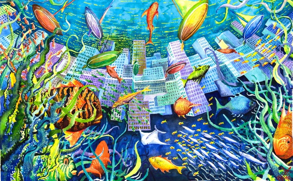 Ilustración do artista italiano Piero