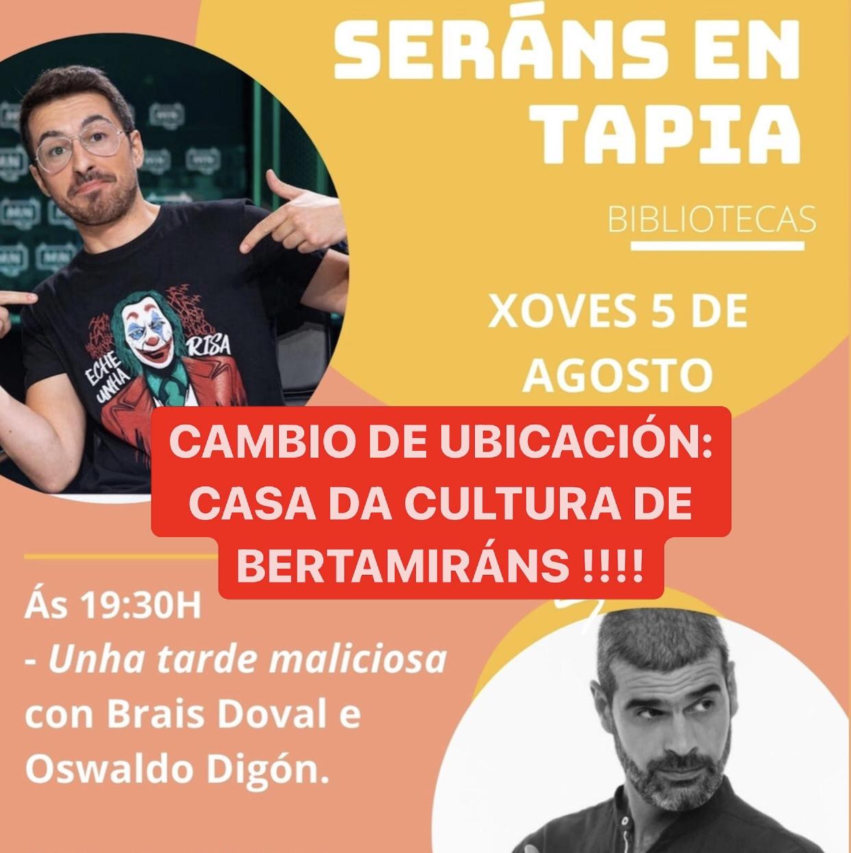 Monólogos na sexta edición dos Seráns de Tapia Monólogos na sexta edición dos Seráns de Tapia