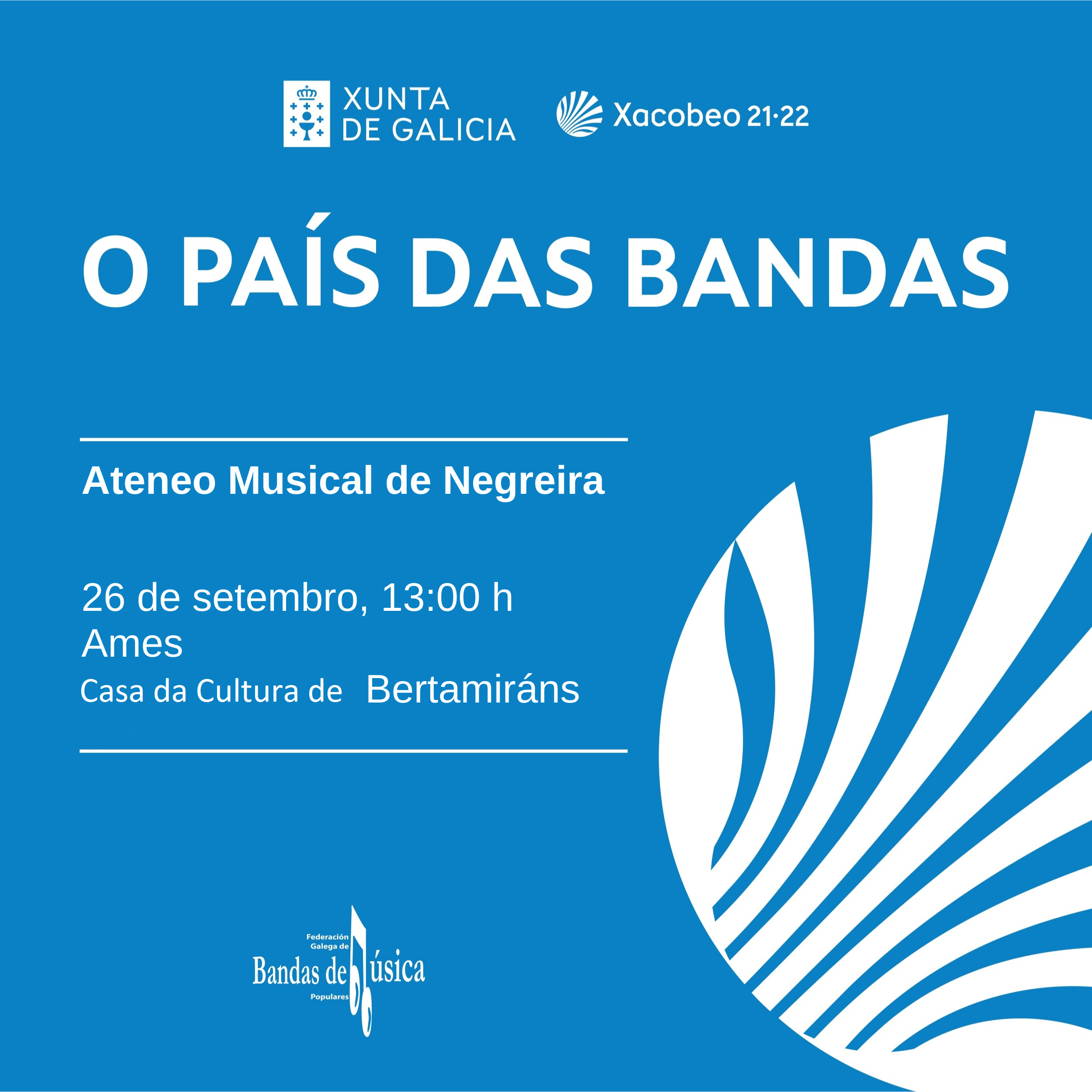 O ciclo “O país das bandas” chega a Ames da man do Ateneo Musical de Negreira