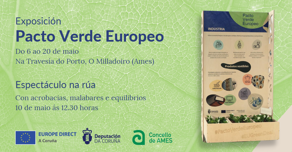 Cartel da exposición sobre o Pacto Verde Europeo Cartel da exposición sobre o Pacto Verde Europeo