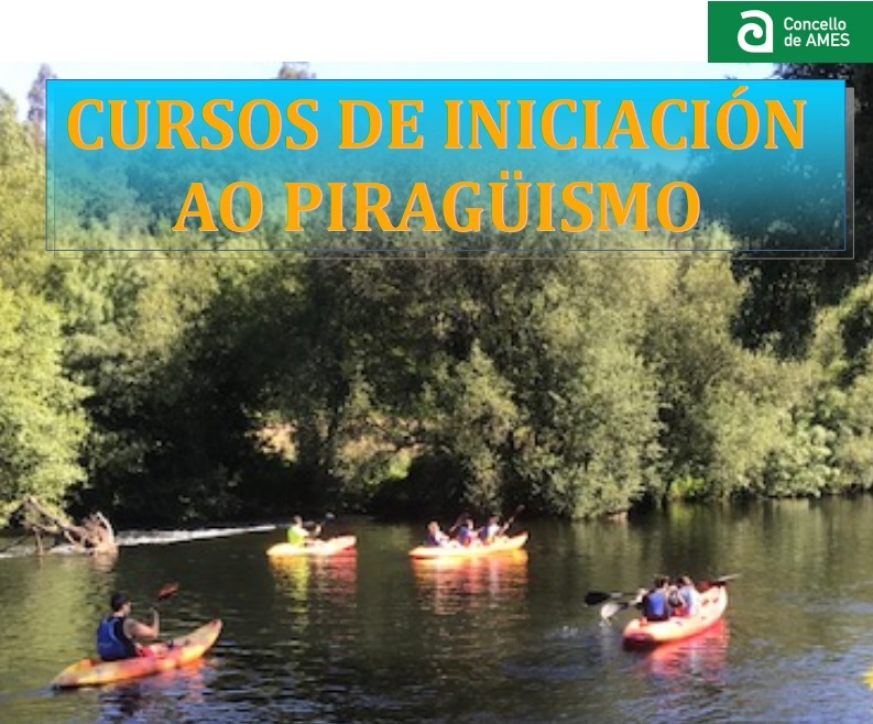 Abre o prazo para inscribirse nos cursos de iniciación ao piragüismo que se imparten na praia fluvial de Tapia