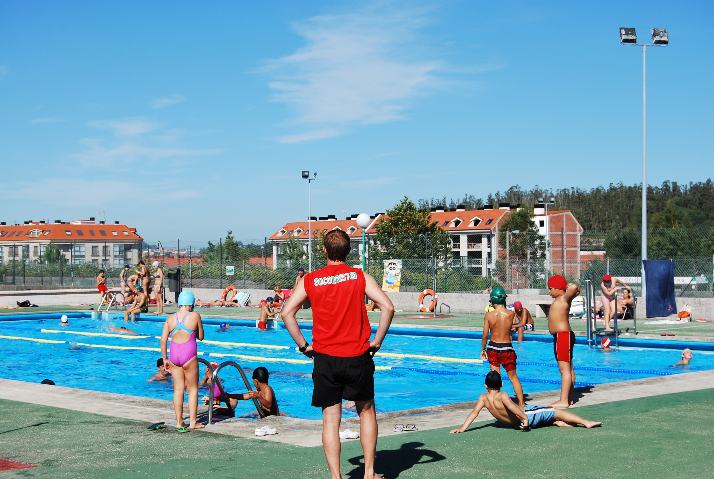 Imaxe de arquivo da piscina do Milladoiro Imaxe de arquivo da piscina do Milladoiro