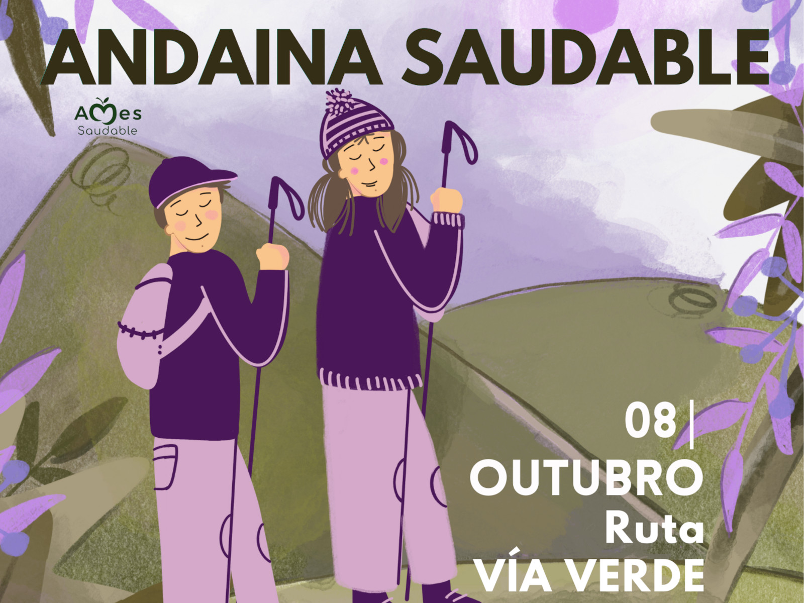 A andaina saudable de outubro percorrerá a Vía Verde entre Cerceda e Oroso o próximo sábado 8 A andaina saudable de outubro percorrerá a Vía Verde entre Cerceda e Oroso o próximo sábado 8