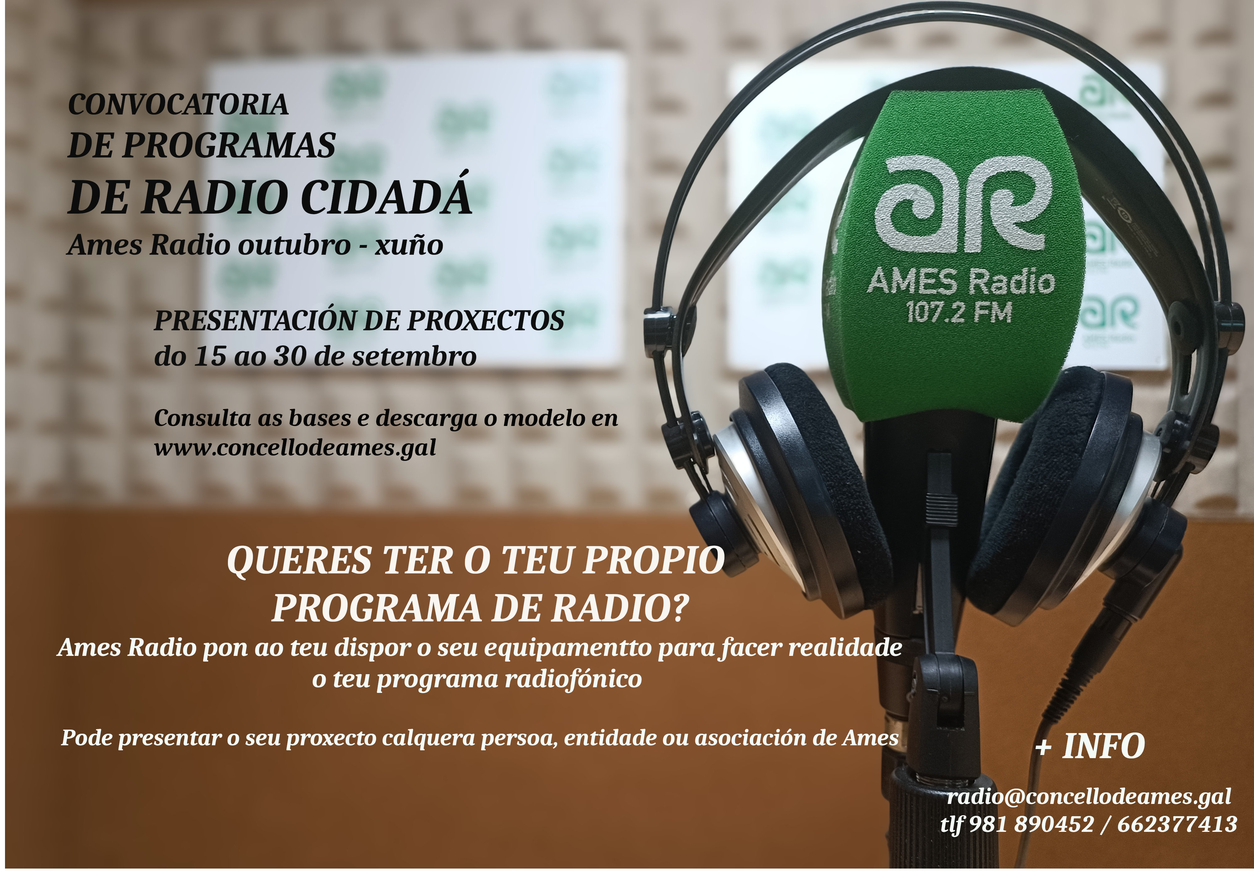 Ames Radio abre unha nova convocatoria de Radio Cidadá Ames Radio abre unha nova convocatoria de Radio Cidadá