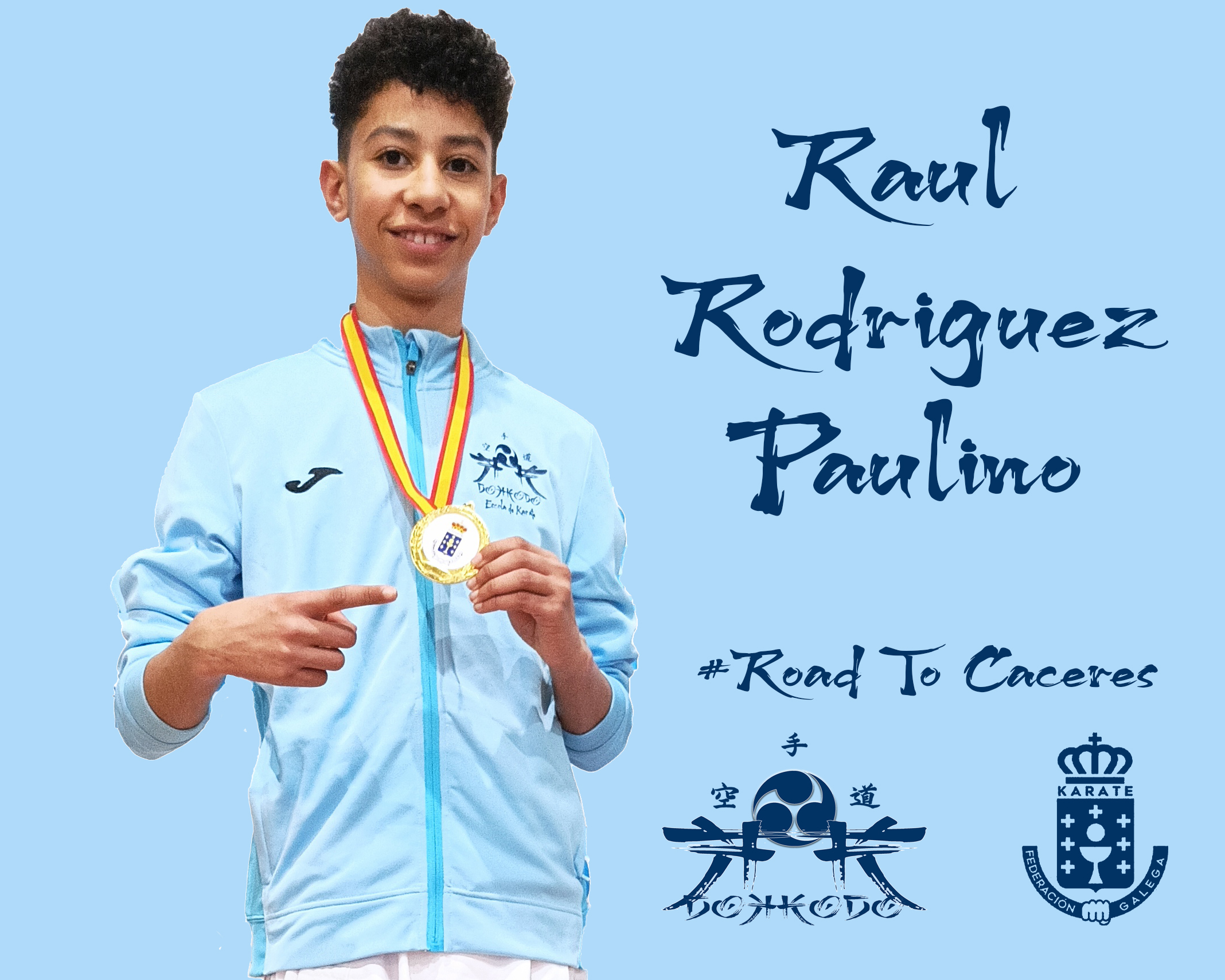 O deportista Raúl Rodríguez Paulino