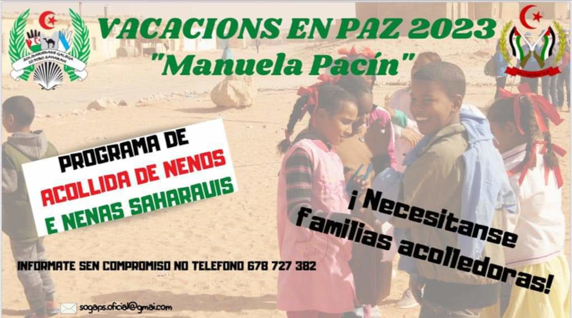 Cartaz do programa "Vacacións en paz" 2023 Cartaz do programa "Vacacións en paz" 2023