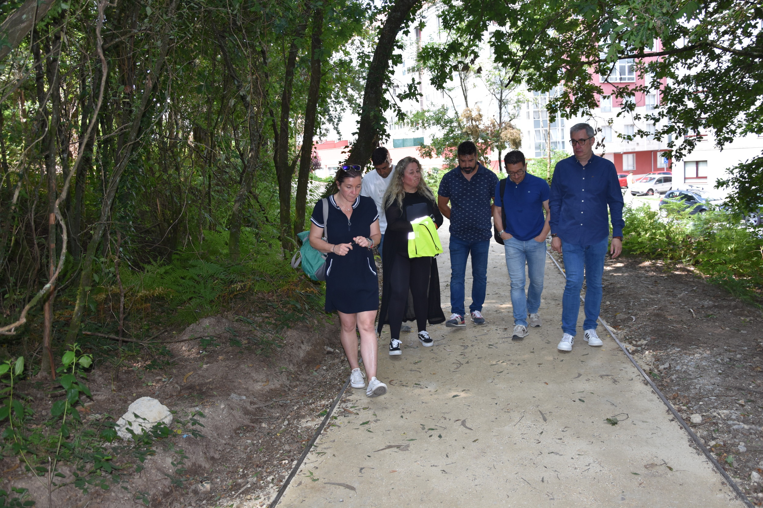 Imaxe da visita aos novos percorridos ambientais do Milladoiro Imaxe da visita aos novos percorridos ambientais do Milladoiro
