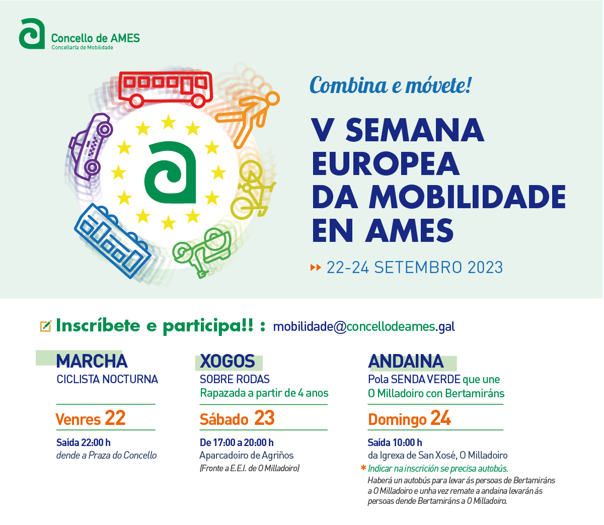 Cartaz da Semana Europea da Mobilidade Cartaz da Semana Europea da Mobilidade