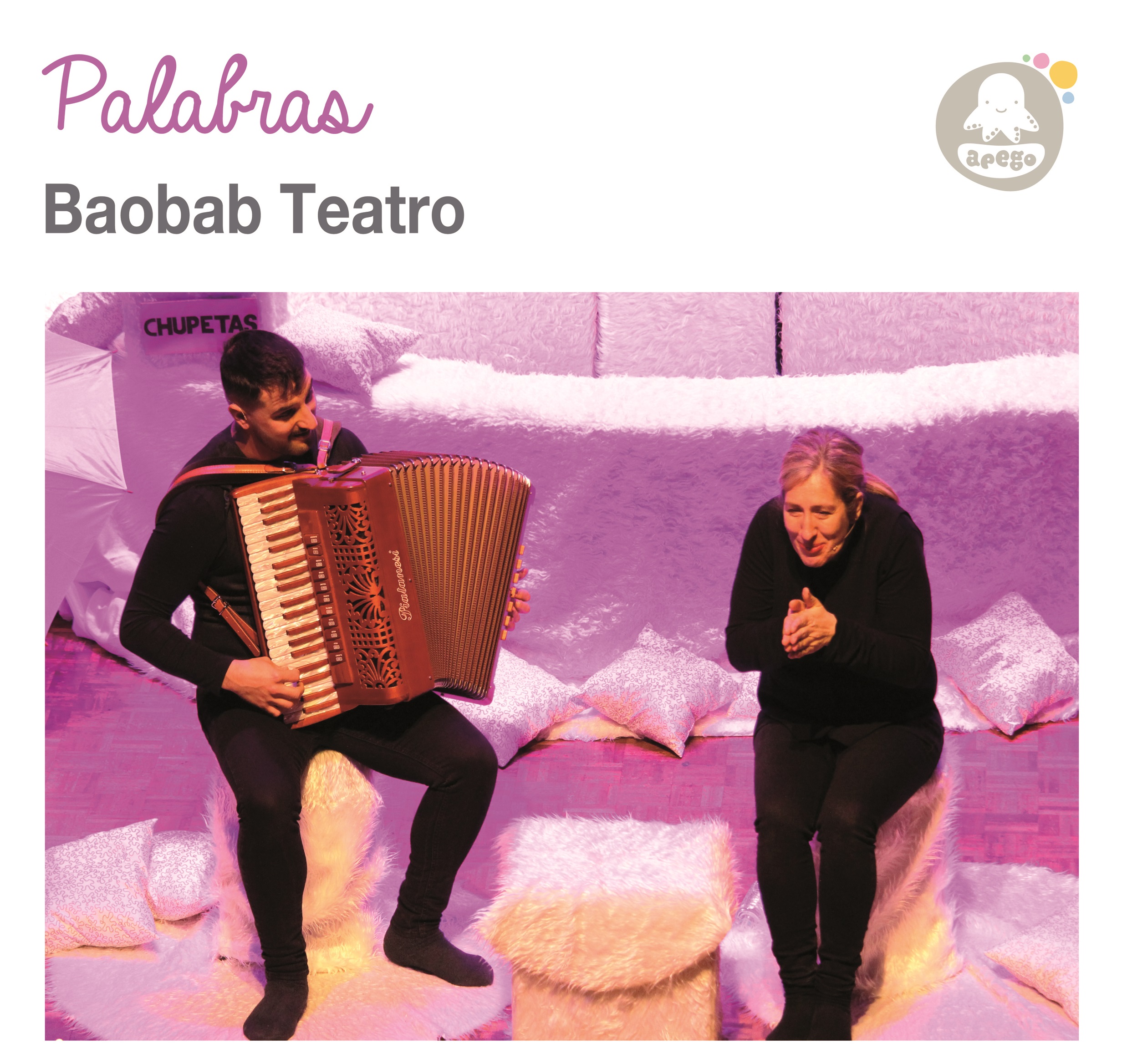 Cartaz do espectáculo “Palabras” de Baobab Teatro Cartaz do espectáculo “Palabras” de Baobab Teatro