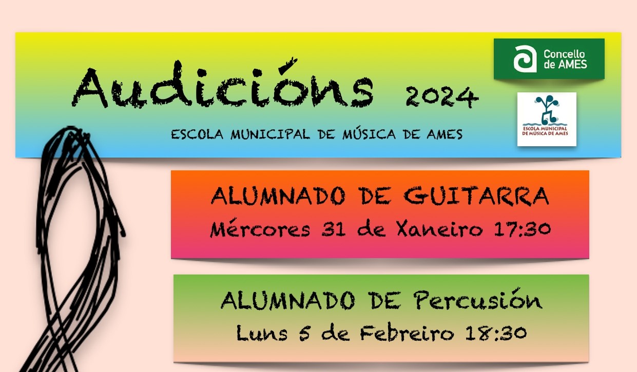 O alumnado da EMMA participará en cinco audicións abertas ao público antes dos festivais de Entroido O alumnado da EMMA participará en cinco audicións abertas ao público antes dos festivais de Entroido