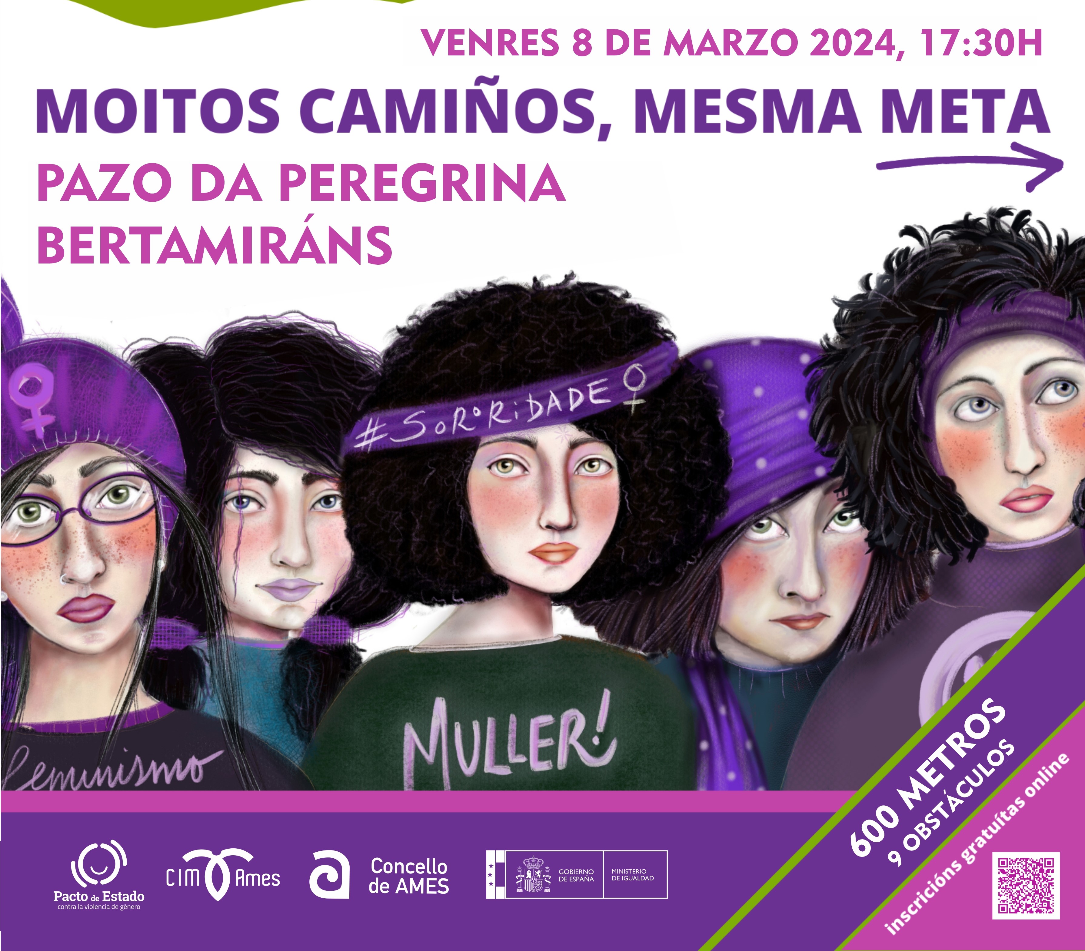 Participa na carreira feminista “Moitos camiños, mesma meta”, que se celebrará o vindeiro venres 8 de marzo Participa na carreira feminista “Moitos camiños, mesma meta”, que se celebrará o vindeiro venres 8 de marzo