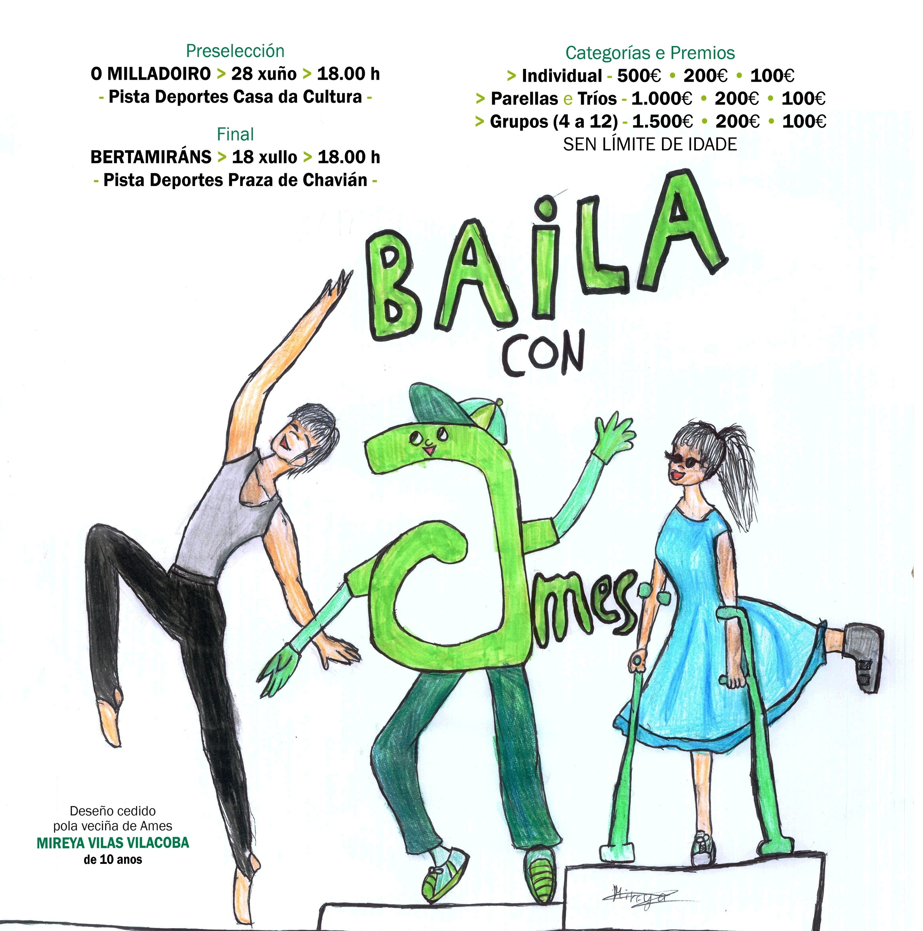Ponse en marcha a segunda edición do concurso Baila con Ames con preto de 80 participantes Ponse en marcha a segunda edición do concurso Baila con Ames con preto de 80 participantes