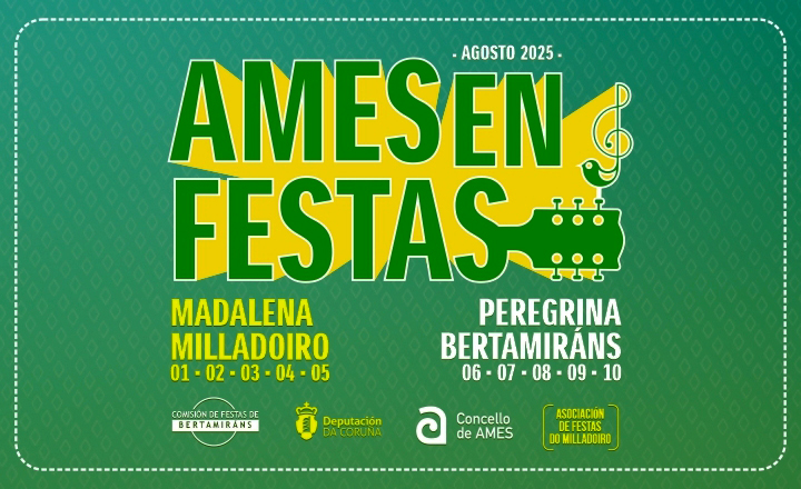 Arcea-Adames e Ronald Rojas serán os pregoeiros do Ames en Festas 2025 máis diverso e inclusivo Arcea-Adames e Ronald Rojas serán os pregoeiros do Ames en Festas 2025 máis diverso e inclusivo