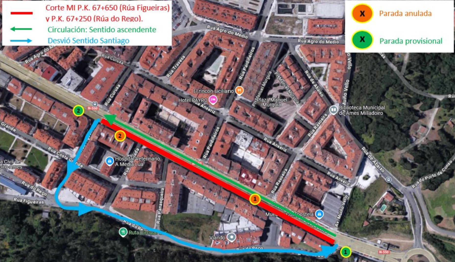 O Ministerio de Transportes avanza coas obras de humanización da avenida Rosalía de Castro, no Milladoiro O Ministerio de Transportes avanza coas obras de humanización da avenida Rosalía de Castro, no Milladoiro