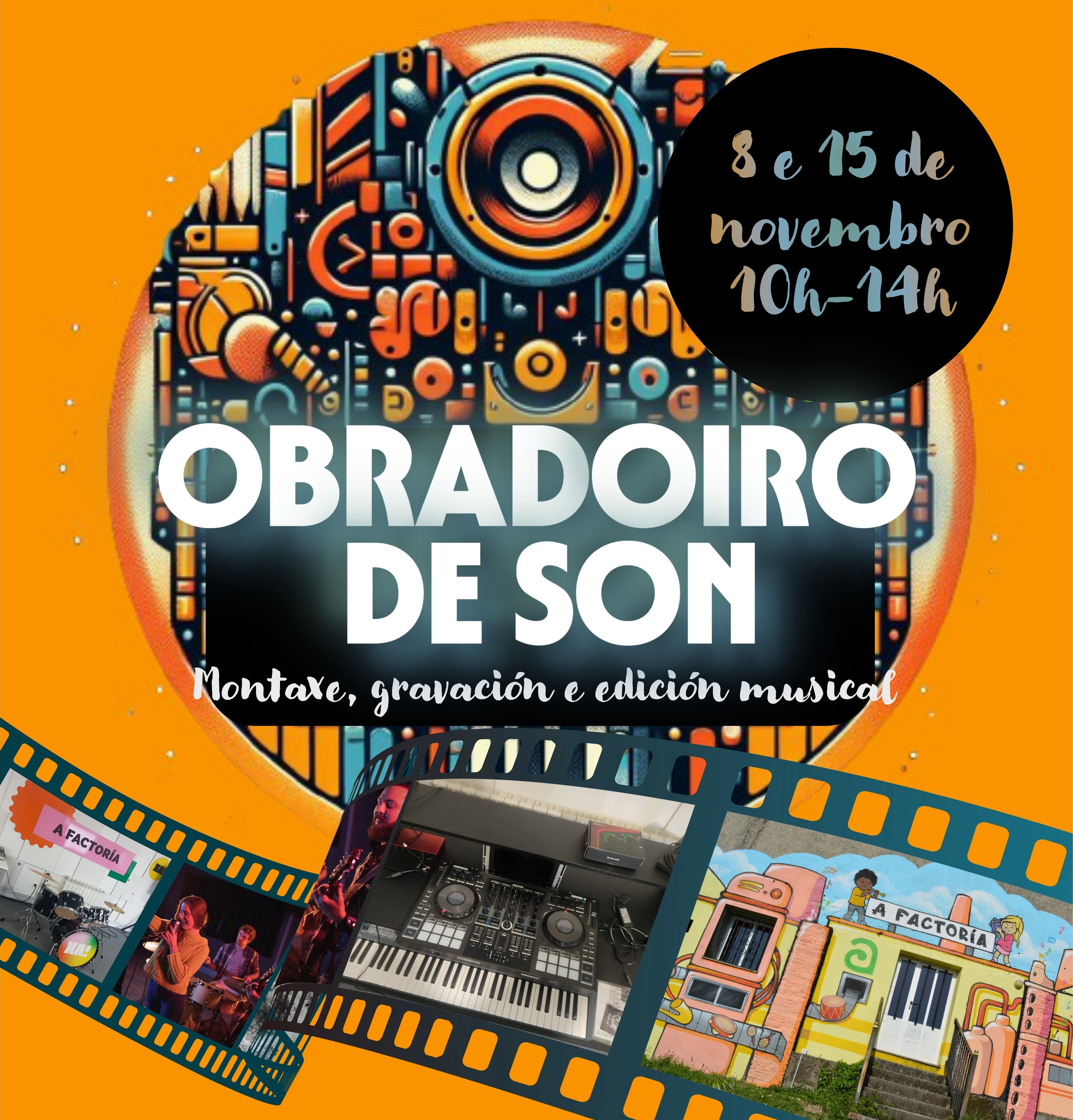 Xuventude Ames organiza un obradoiro de son que se vai impartir na Factoría, en Biduído Xuventude Ames organiza un obradoiro de son que se vai impartir na Factoría, en Biduído