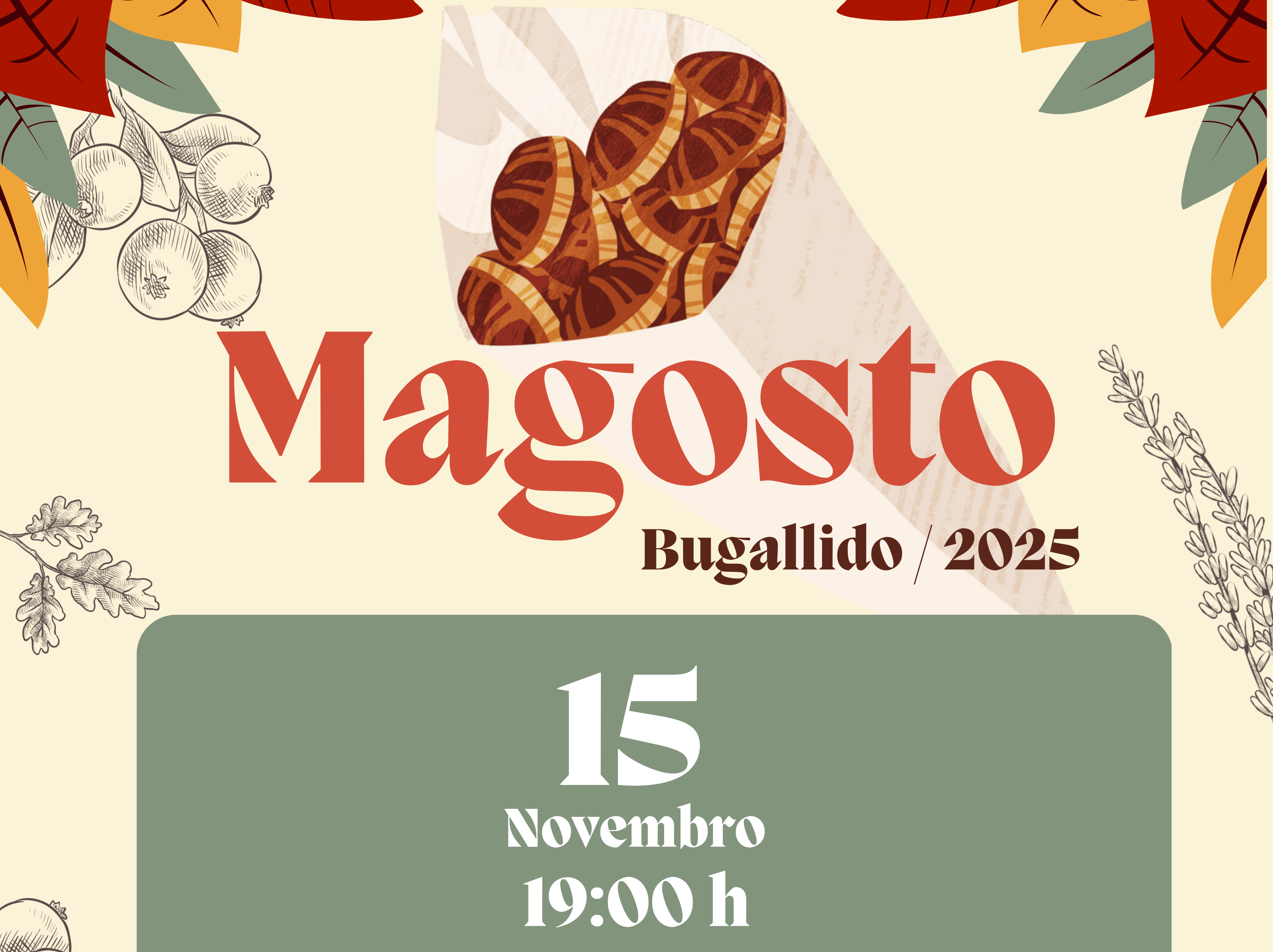 A parroquia de Bugallido celebrará este sábado o seu tradicional Magosto cunha xornada chea de música e baile A parroquia de Bugallido celebrará este sábado o seu tradicional Magosto cunha xornada chea de música e baile