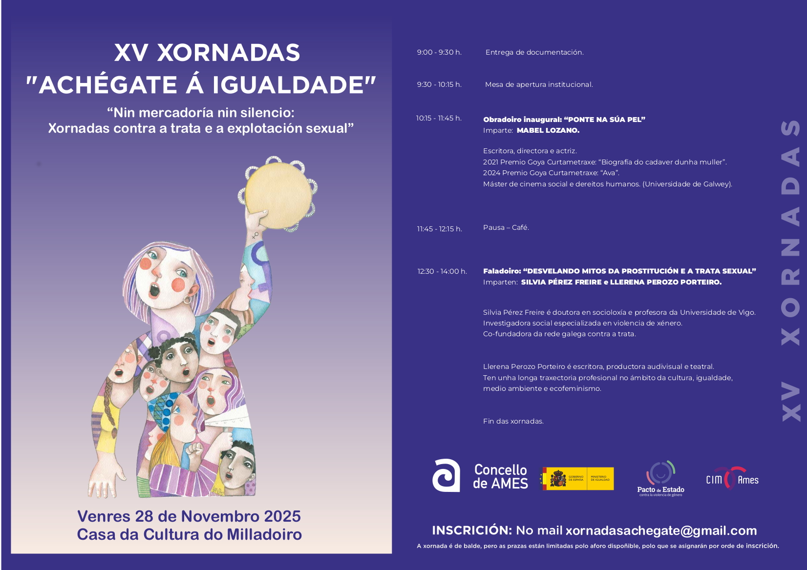 130 persoas participarán nas XV Xornadas Achégate á Igualdade que se realizarán este venres 28 de novembro no Milladoiro 130 persoas participarán nas XV Xornadas Achégate á Igualdade que se realizarán este venres 28 de novembro no Milladoiro
