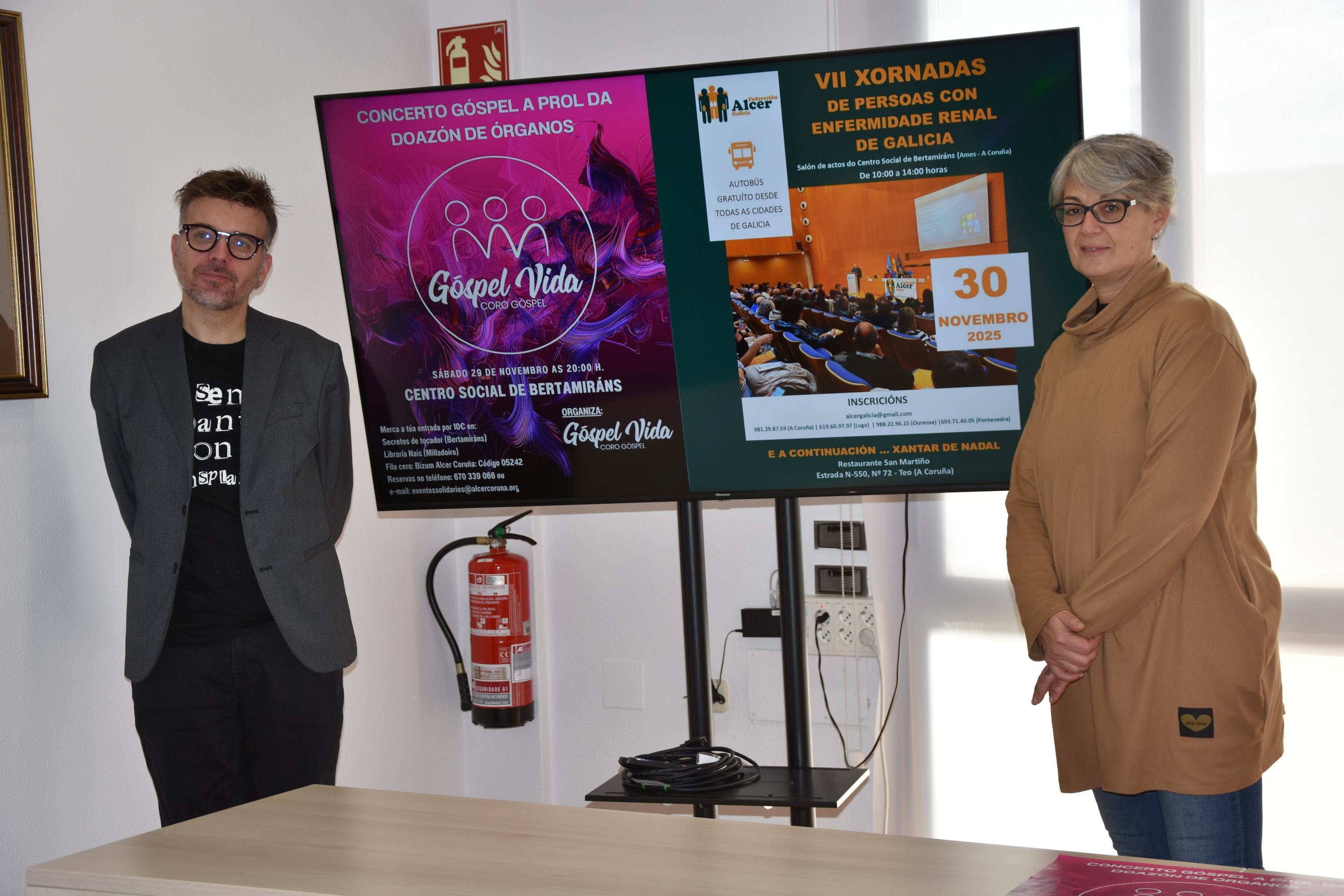 Ames acollerá as VII Xornadas de Persoas con Enfermidade Renal de Galicia e o concerto de góspel a prol da doazón de órganos Ames acollerá as VII Xornadas de Persoas con Enfermidade Renal de Galicia e o concerto de góspel a prol da doazón de órganos