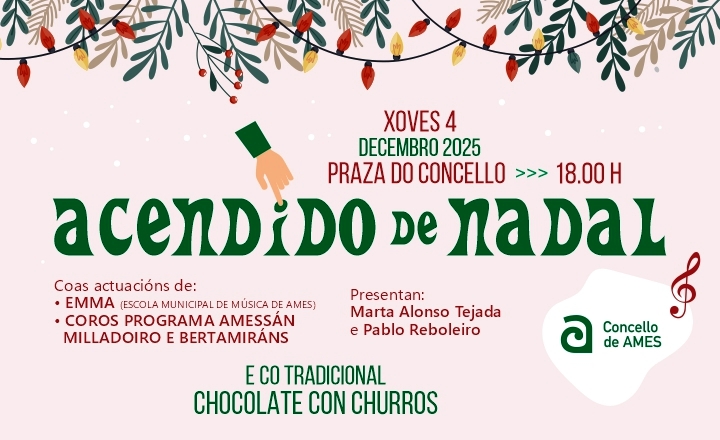 Dous comerciantes e un hostaleiro acenderán o alumeado de Nadal do Concello de Ames Dous comerciantes e un hostaleiro acenderán o alumeado de Nadal do Concello de Ames