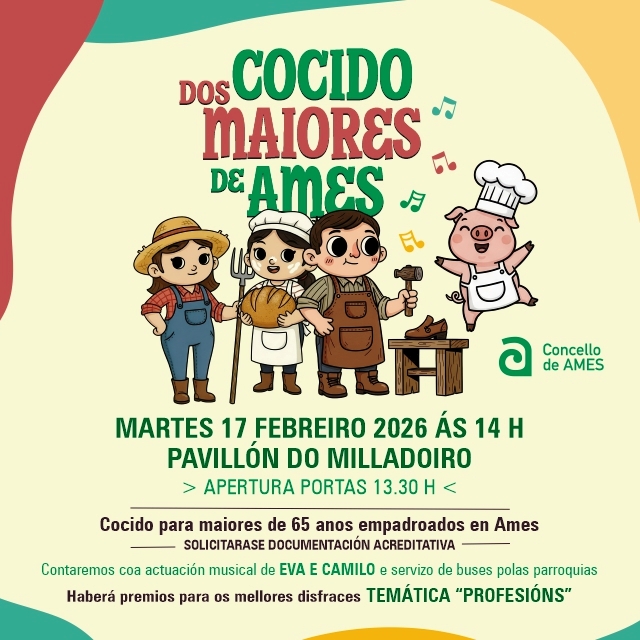 Volve o cocido dos maiores de Ames o martes 17 de febreiro Volve o cocido dos maiores de Ames o martes 17 de febreiro