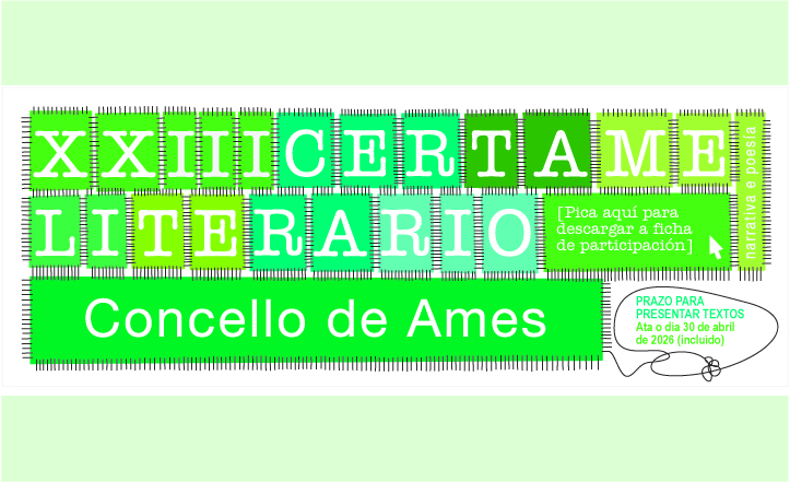 Aberto ata o 30 de abril o prazo para participar no XXIII Certame Literario Concello de Ames Aberto ata o 30 de abril o prazo para participar no XXIII Certame Literario Concello de Ames