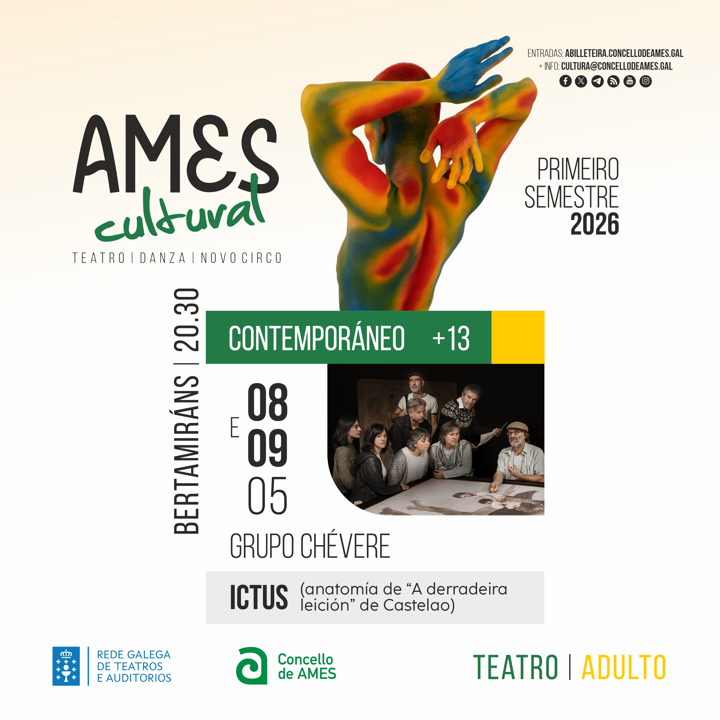 “ICTUS (anatomía de “A derraeira leición” de Castelao)” pecha a programación do Ames Cultural “ICTUS (anatomía de “A derraeira leición” de Castelao)” pecha a programación do Ames Cultural