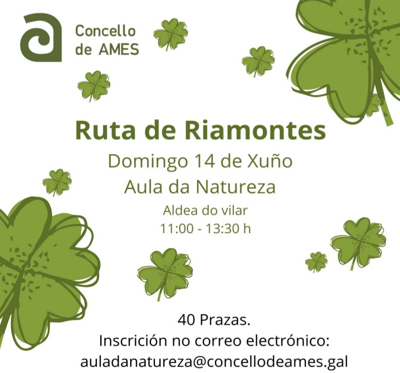 Participa na ruta ambiental por Riamontes deste domingo 14 de xuño Participa na ruta ambiental por Riamontes deste domingo 14 de xuño