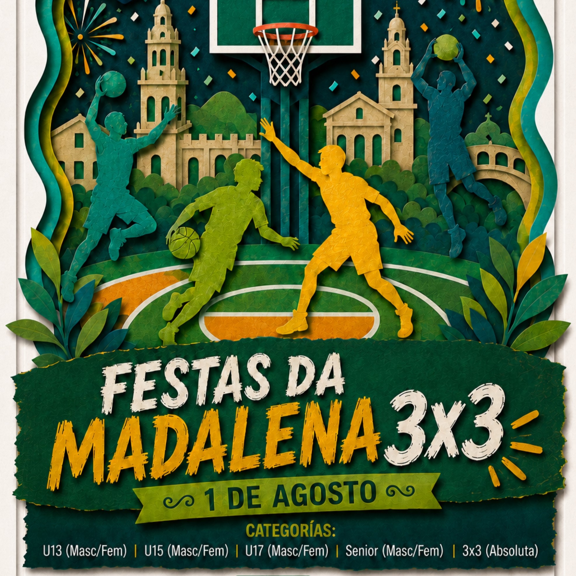 O Milladoiro acollerá a primeira edición do torneo de baloncesto 3x3 Festas da Madalena O Milladoiro acollerá a primeira edición do torneo de baloncesto 3x3 Festas da Madalena