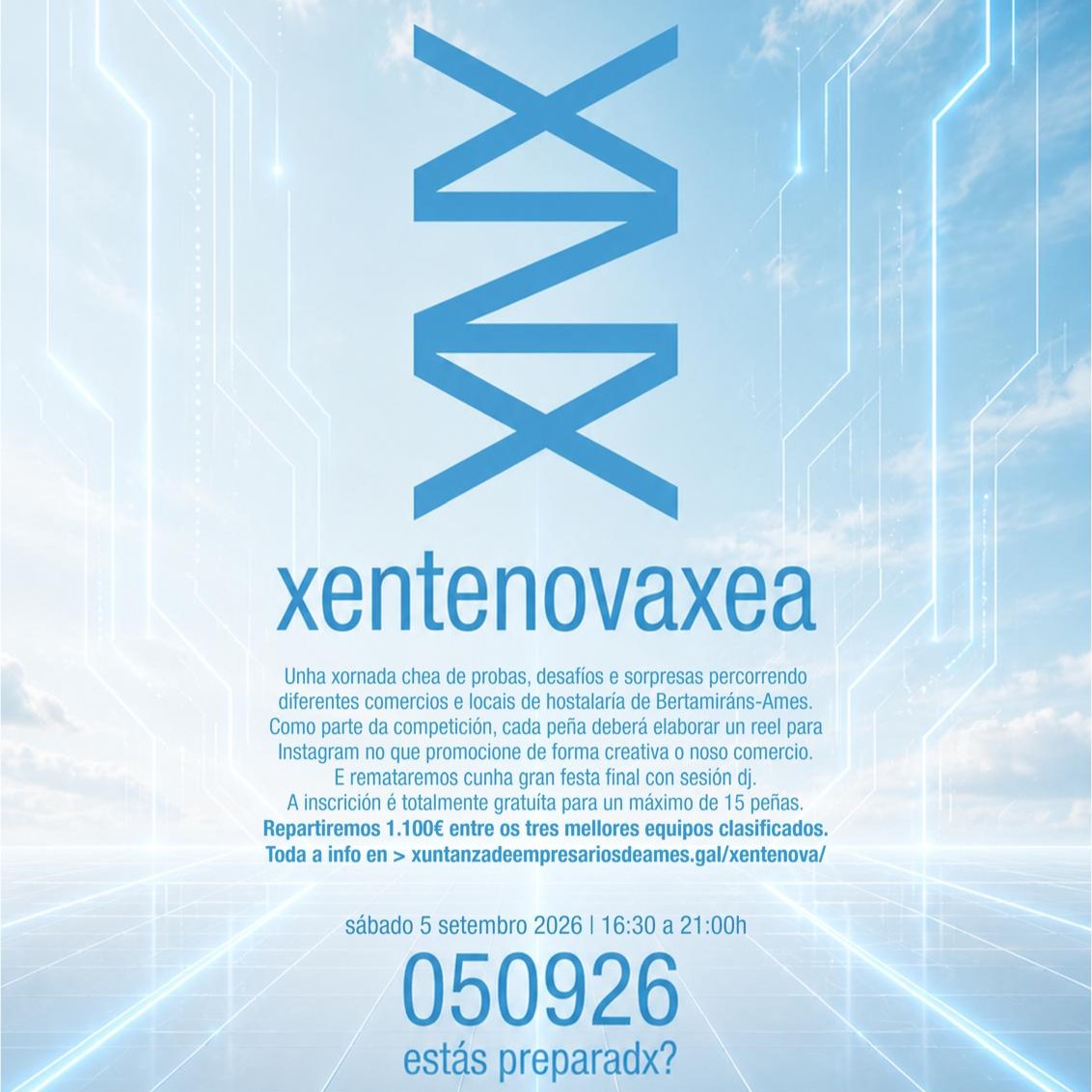 Quedan prazas dispoñibles para participar na xincana “Xente Nova XEA”, o vindeiro sábado, 5 de setembro Quedan prazas dispoñibles para participar na xincana “Xente Nova XEA”, o vindeiro sábado, 5 de setembro
