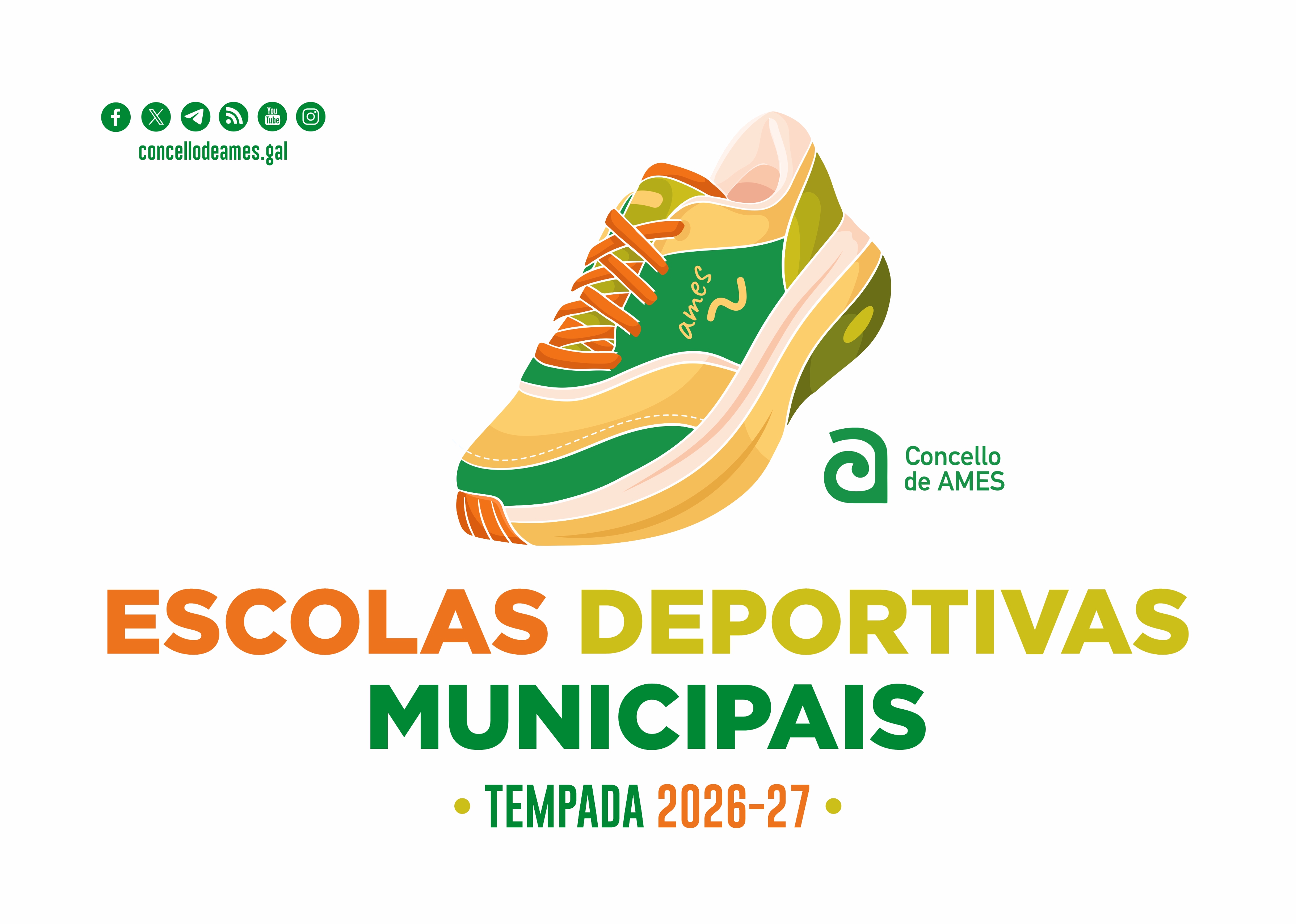 O luns 7 setembro abre o prazo de preinscrición nas actividades das Escolas deportivas 2026-2027 O luns 7 setembro abre o prazo de preinscrición nas actividades das Escolas deportivas 2026-2027