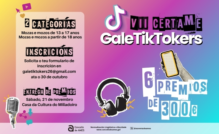 Os/as gañadores/as da pasada edición de Galetiktokers animan á mocidade a participar no certame Os/as gañadores/as da pasada edición de Galetiktokers animan á mocidade a participar no certame