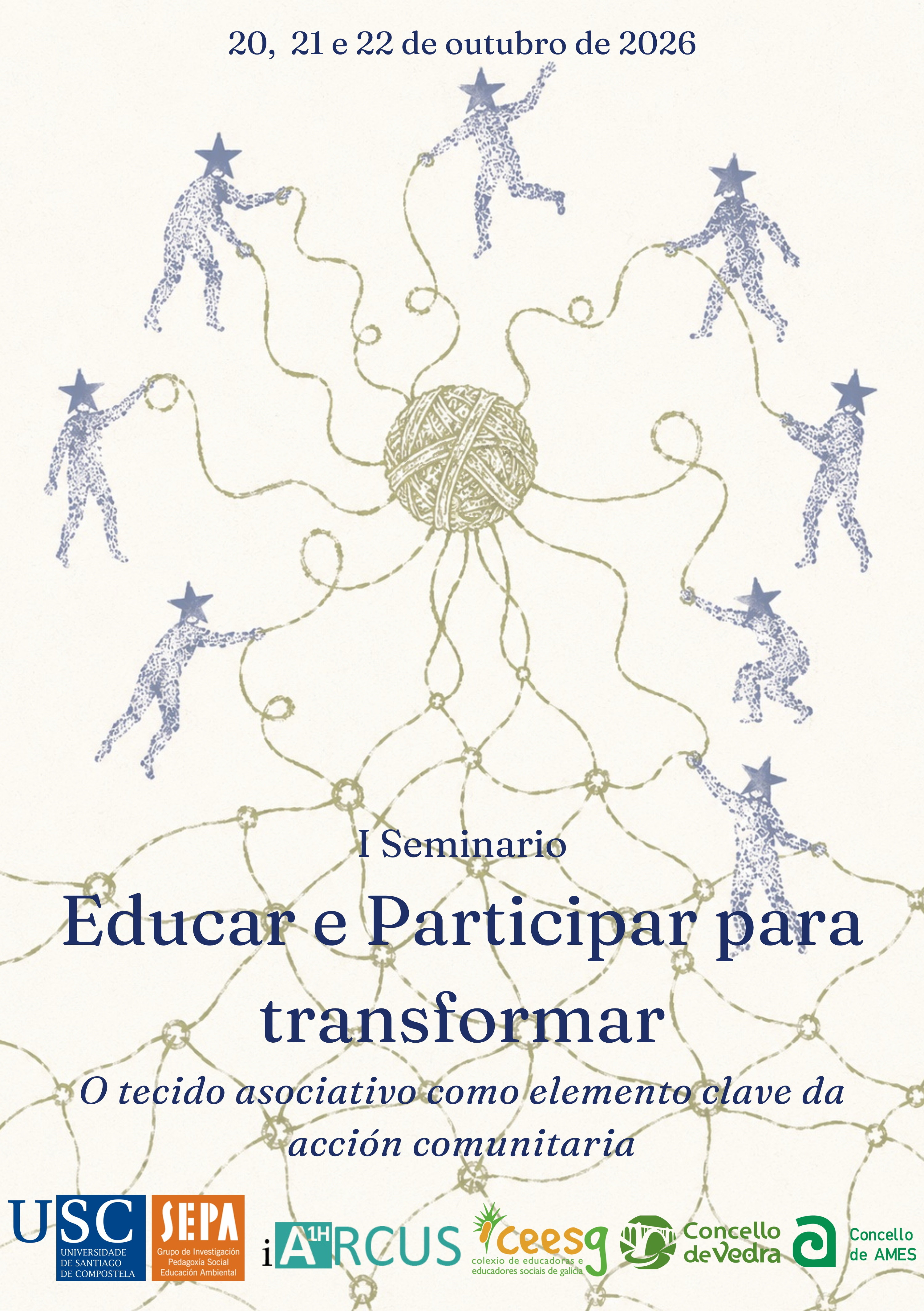 Ames participará no seminario Educar e Participar para transformar o vindeiro xoves 22 de outubro, cunha xornada centrada no tecido asociativo galego Ames participará no seminario Educar e Participar para transformar o vindeiro xoves 22 de outubro, cunha xornada centrada no tecido asociativo galego