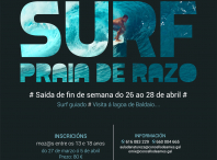 Participa na actividade “Vente de finde, natureza e surf na praia de Razo” Participa na actividade “Vente de finde, natureza e surf na praia de Razo”