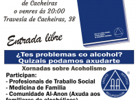 Cartel da xornada informativa sobre alcoholismo