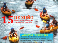 Cartel da xornada de iniciación ao piragüismo Cartel da xornada de iniciación ao piragüismo